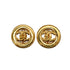 VINTAGE CHANEL EARRINGS ROUND COCOMARK ACCESSORY 90335642