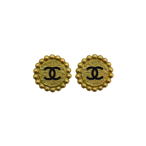 VINTAGE CHANEL EARRINGS ROUND COCOMARK ACCESSORY 94P 90334996