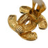 VINTAGE CHANEL EARRINGS COCOMARK MATELASSE GOLD ACCESSORY 90335640