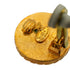 VINTAGE CHANEL EARRINGS ROUND COCOMARK BLACK GOLD ACCESSORY 95A 90338283