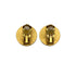 VINTAGE CHANEL EARRINGS ROUND COCOMARK BLACK GOLD ACCESSORY 96A 90319596