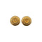 VINTAGE CHANEL EARRINGS ROUND COCOMARK CHAIN GOLD ACCESSORY 90335634