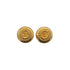 VINTAGE CHANEL EARRINGS ROUND COCOMARK CHAIN GOLD ACCESSORY 90335634