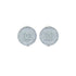 VINTAGE CHANEL EARRINGS ROUND COCOMARK CLEAR SILVER ACCESSORY 00A 90321054