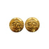 VINTAGE CHANEL EARRINGS ROUND COCOMARK GOLD 28 ACCESSORY 90334256
