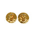 VINTAGE CHANEL EARRINGS ROUND COCOMARK GOLD 28 ACCESSORY 90334256
