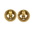 VINTAGE CHANEL EARRINGS ROUND COCOMARK GOLD ACCESSORY 29 90321168