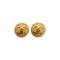 VINTAGE CHANEL EARRINGS ROUND COCOMARK GOLD ACCESSORY 29 90335030