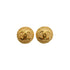 VINTAGE CHANEL EARRINGS ROUND COCOMARK GOLD ACCESSORY 29 90335030
