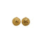 VINTAGE CHANEL EARRINGS ROUND COCOMARK GOLD ACCESSORY 29 90339134