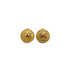 VINTAGE CHANEL EARRINGS ROUND COCOMARK GOLD ACCESSORY 29 90339134
