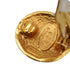 VINTAGE CHANEL EARRINGS ROUND COCOMARK GOLD ACCESSORY 29 90339134