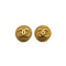 VINTAGE CHANEL EARRINGS ROUND COCOMARK GOLD ACCESSORY 29 90324768