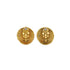 VINTAGE CHANEL EARRINGS ROUND COCOMARK GOLD ACCESSORY 29 90324768