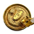 VINTAGE CHANEL EARRINGS ROUND COCOMARK GOLD ACCESSORY 90324099