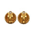 VINTAGE CHANEL EARRINGS ROUND COCOMARK GOLD ACCESSORY 90335620