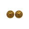 VINTAGE CHANEL EARRINGS ROUND COCOMARK GOLD ACCESSORY 90335766