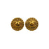 VINTAGE CHANEL EARRINGS ROUND COCOMARK GOLD ACCESSORY 90335766