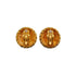 VINTAGE CHANEL EARRINGS ROUND COCOMARK GOLD ACCESSORY 90335766