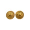 VINTAGE CHANEL EARRINGS ROUND COCOMARK GOLD ACCESSORY 90335905