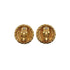 VINTAGE CHANEL EARRINGS ROUND COCOMARK GOLD ACCESSORY 90335905