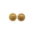 VINTAGE CHANEL EARRINGS ROUND COCOMARK GOLD ACCESSORY 90337689