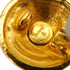 VINTAGE CHANEL EARRINGS ROUND COCOMARK GOLD ACCESSORY 90338252
