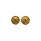 VINTAGE CHANEL EARRINGS ROUND COCOMARK GOLD ACCESSORY 90338267