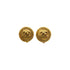 VINTAGE CHANEL EARRINGS ROUND COCOMARK GOLD ACCESSORY 90338267