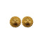 VINTAGE CHANEL EARRINGS ROUND COCOMARK GOLD ACCESSORY 90340520