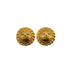VINTAGE CHANEL EARRINGS ROUND COCOMARK GOLD ACCESSORY 90340520