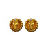 VINTAGE CHANEL EARRINGS ROUND COCOMARK GOLD ACCESSORY 90340520