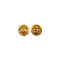 VINTAGE CHANEL EARRINGS ROUND COCOMARK GOLD ACCESSORY 93P 90338901