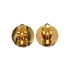 VINTAGE CHANEL EARRINGS ROUND COCOMARK GOLD ACCESSORY 94A 90335641