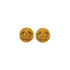 VINTAGE CHANEL EARRINGS ROUND COCOMARK GOLD ACCESSORY 94A 90337716