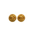 VINTAGE CHANEL EARRINGS ROUND COCOMARK GOLD ACCESSORY 94A 90338263