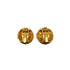 VINTAGE CHANEL EARRINGS ROUND COCOMARK GOLD ACCESSORY 94A 90338263
