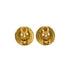 VINTAGE CHANEL EARRINGS ROUND COCOMARK GOLD ACCESSORY 94A 90324767