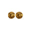 VINTAGE CHANEL EARRINGS ROUND COCOMARK GOLD ACCESSORY 94P 90339677