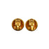 VINTAGE CHANEL EARRINGS ROUND COCOMARK GOLD ACCESSORY 94P 90339677