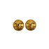 VINTAGE CHANEL EARRINGS ROUND COCOMARK GOLD ACCESSORY 94P 90340519