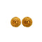 VINTAGE CHANEL EARRINGS ROUND COCOMARK GOLD ACCESSORY 95A 90338277