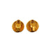 VINTAGE CHANEL EARRINGS ROUND COCOMARK GOLD ACCESSORY 95A 90338277