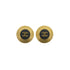VINTAGE CHANEL EARRINGS ROUND COCOMARK GOLD ACCESSORY 95C 90324769