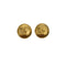 VINTAGE CHANEL EARRINGS ROUND COCOMARK GOLD ACCESSORY 95P 90321137