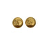 VINTAGE CHANEL EARRINGS ROUND COCOMARK GOLD ACCESSORY 95P 90321137