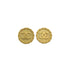 VINTAGE CHANEL EARRINGS ROUND COCOMARK GOLD ACCESSORY 95P 90338291