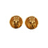 VINTAGE CHANEL EARRINGS ROUND COCOMARK GOLD ACCESSORY 96A 90321057