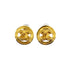 VINTAGE CHANEL EARRINGS ROUND COCOMARK GOLD ACCESSORY 96P 90319593
