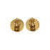VINTAGE CHANEL EARRINGS ROUND COCOMARK GOLD ACCESSORY 96P 90335895